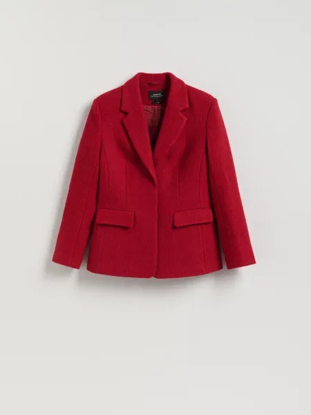 Reserved Блейзер із додаванням вовни червоний