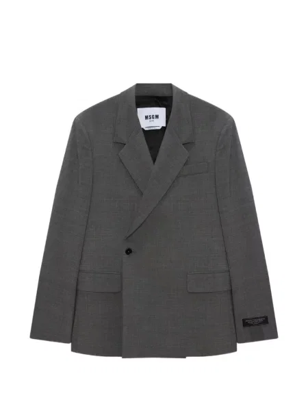 Sacou Msgm cu două rânduri de nasturi gri