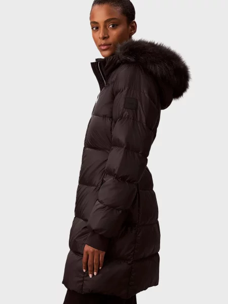 Длинный пуховик Calvin Klein черный