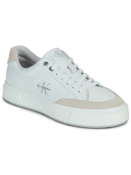 Sneakers Calvin Klein Basket Cupsole Laceup Lth Mix alb