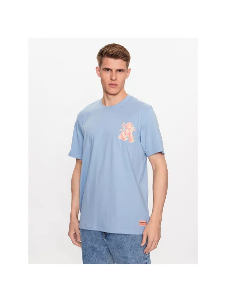 Adidas Футболка Graphic Glide T-Shirt Loose Fit блакитний