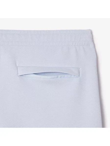 Lacoste Spodnie Dresowe Double-Sided Piqué Jogger niebieskie