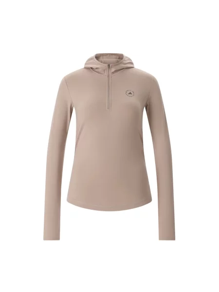 Długi longsleeve Adidas By Stella Mccartney z długim rękawem brązowy