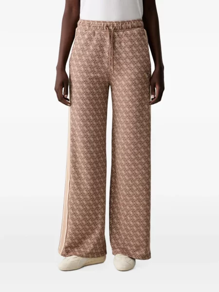 Pantaloni Guess cu imagine alergare maro