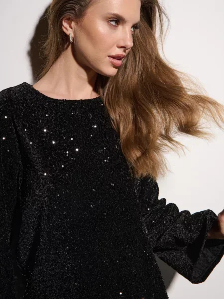 Сукня-бульбашка чорний