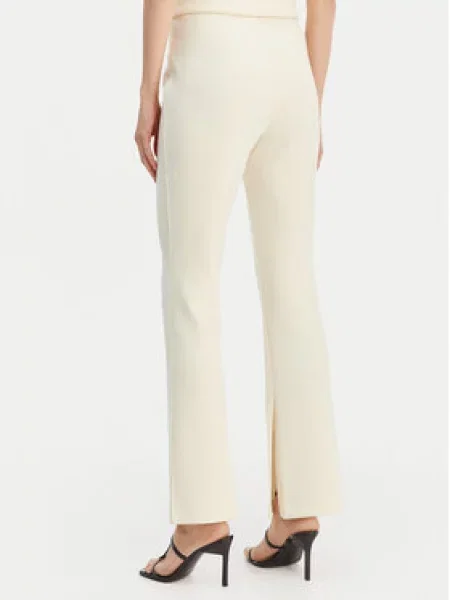 Kalhoty z materiálu Calvin Klein béžové