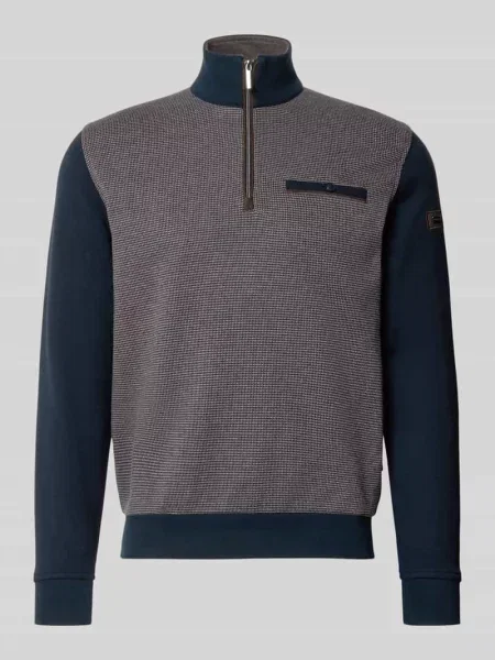 Bluza z detalami z logo Bugatti