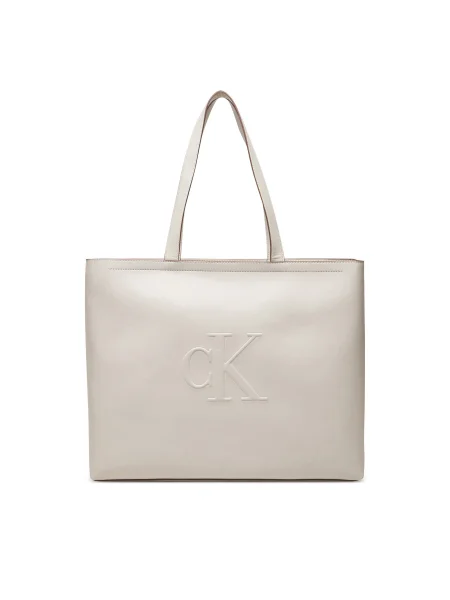 Чанта Calvin Klein Jeans бежово