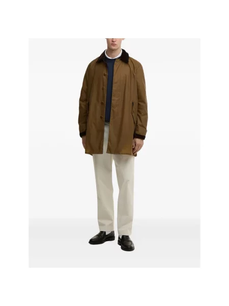 Woskowany płaszcz Barbour brązowy