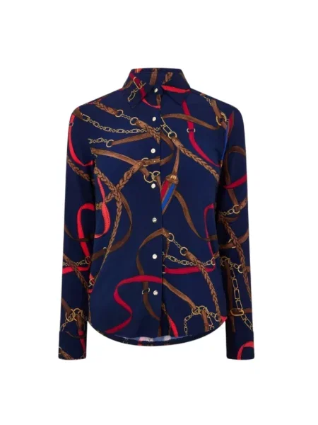 Koszula z długim rękawem Ralph Lauren z długim rękawem niebieska