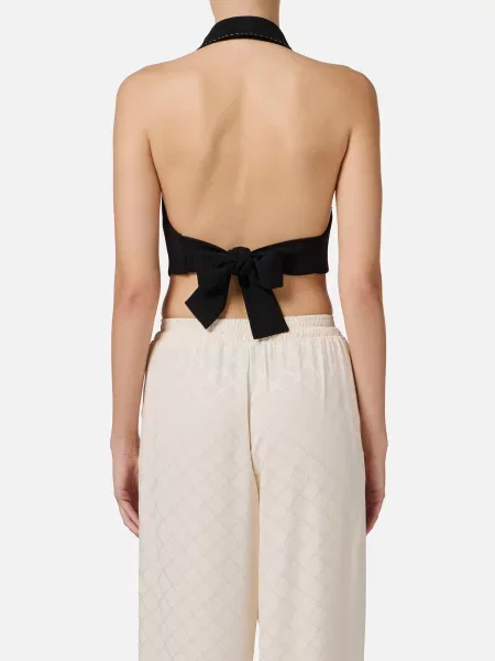 Жилет Elisabetta Franchi чорний