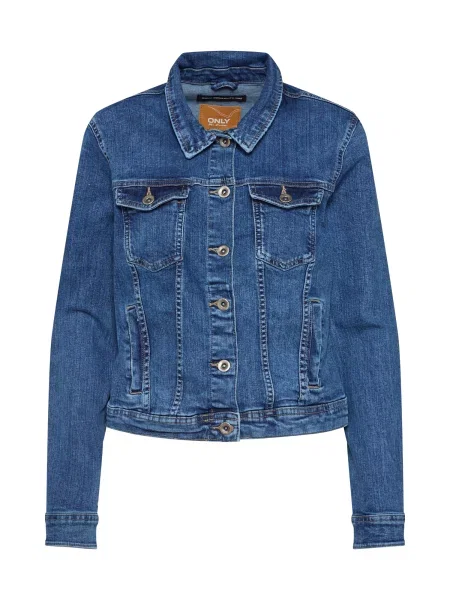 ONLY Geacă de primăvară-toamnă ONLTia denim albastru