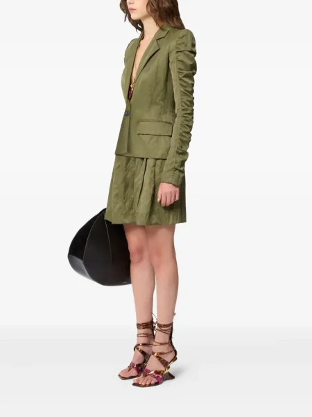 Sacou Nina Ricci cu volane verde