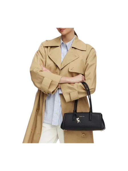 Michael Kors De piele geantă pe umăr Laila negru