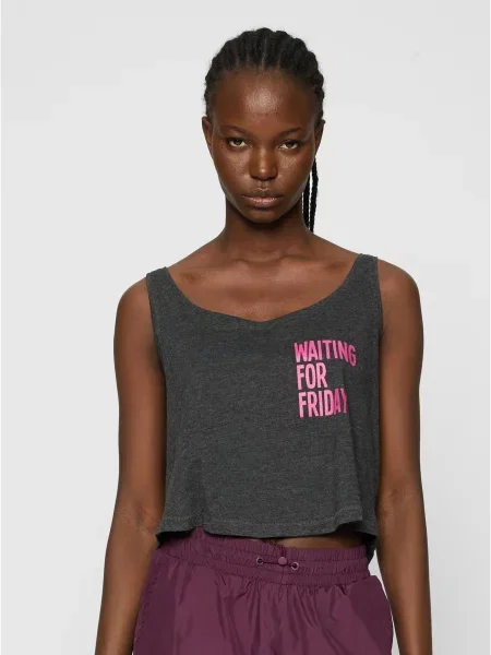 Топ Mister Tee сиво