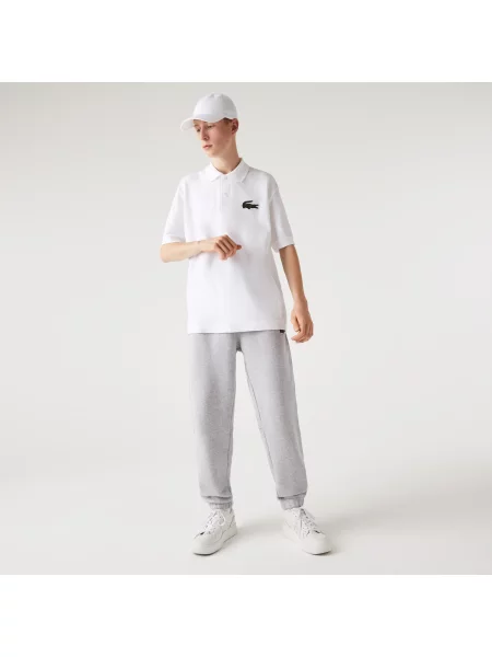 Lacoste Unisexowe Spodnie Dresowe Z Bawełny Organicznej O Regularnym Kroju szare