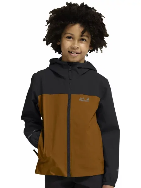 Детская ветровка Jack Wolfskin коричневая