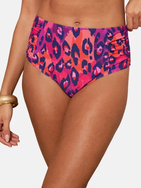 Love & roses Slip costum de baie lila / violet / roz / roz zmeură albastru