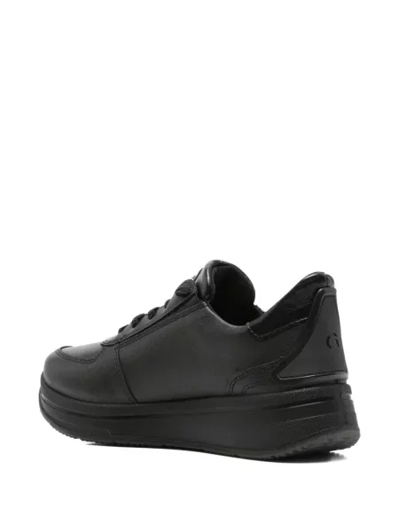 Sneakerși Ara cu șireturi din piele negru