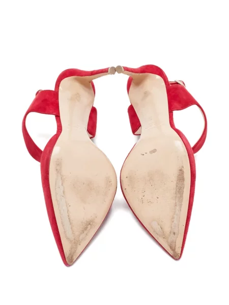 Pantofi cu toc Nicholas Kirkwood din piele de căprioară slingback roz