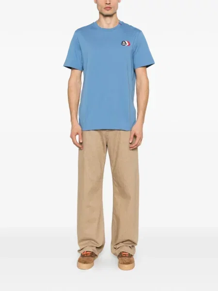 Tricou Moncler cu autograf albastru