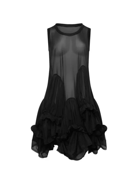 Rochie mini Comme Des Garçons cu volane negru