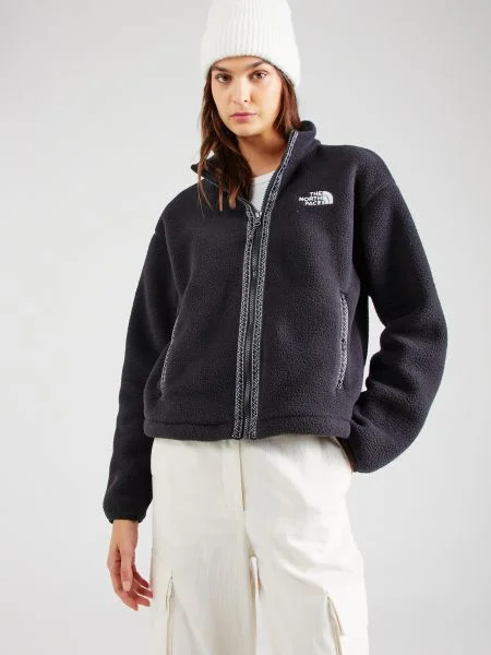 THE NORTH FACE Jachetă fleece negru / alb
