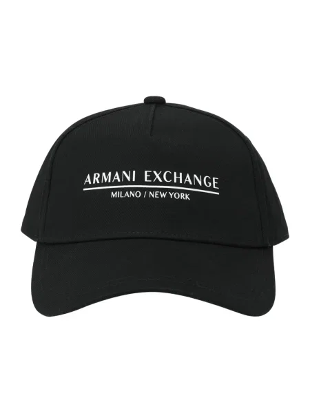 Шапка Armani Exchange с принт черно