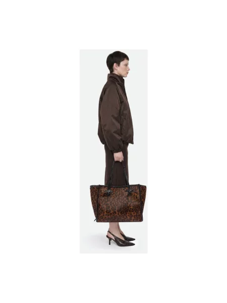 Shopperka Gianni Chiarini skórzana brązowa