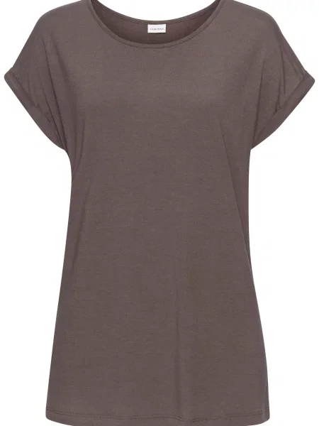 LASCANA Tricou mokka maro