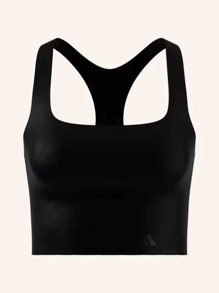 Podprsenka adidas x entire studios Optime Training Medium Support Bra Tank Black XS černá