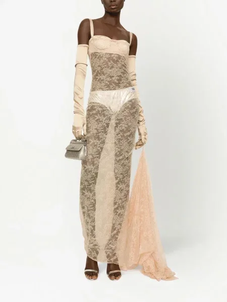 Nėriniuotas suknele Dolce & Gabbana