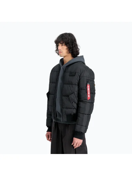 Kurtka Alpha Industries Puffer Bomber black czarna