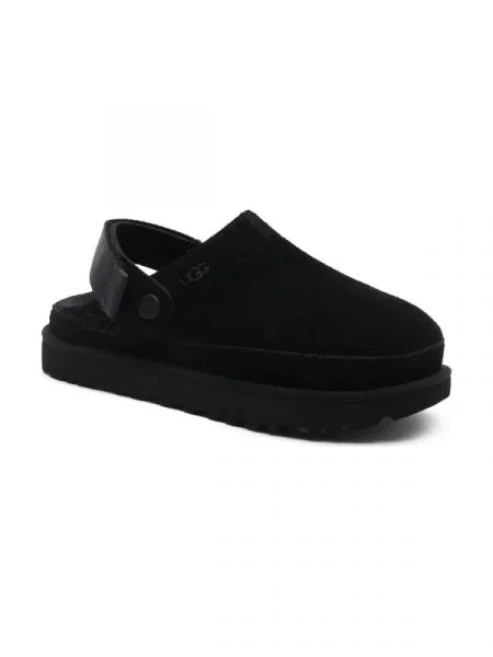 UGG De piele papuci de casă W GOLDENSTAR CLOG negru