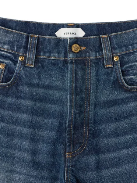 Blugi drepți Versace albastru