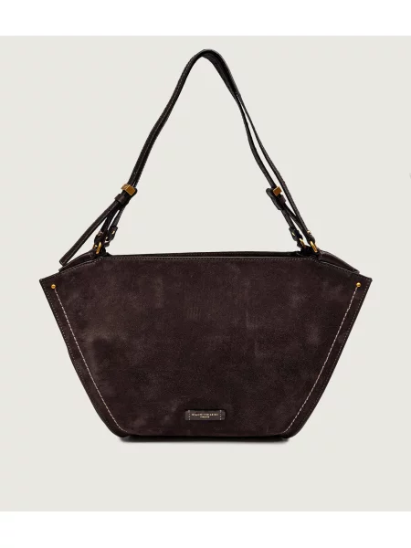 GIANNI CHIARINI Geantă shopper Bloom | piele întoarsă maro