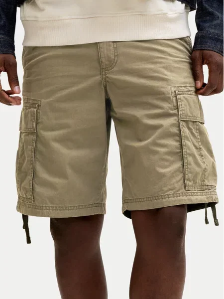 Šortky z materiálu Jack & Jones zelené