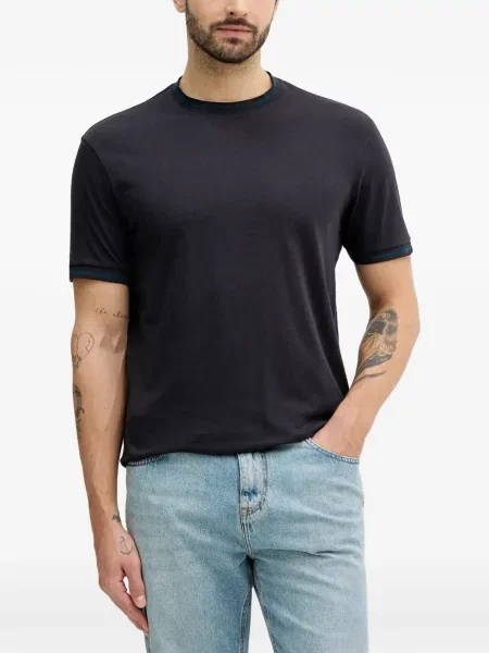 Kerek nyakú póló Armani Exchange fekete