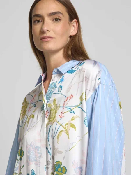 Bluzka koszulowa o kroju relaxed fit z czystej bawełny Herzensangelegenheit