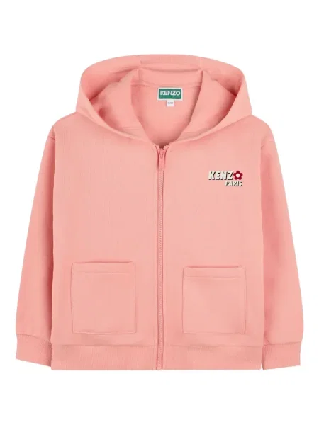 Bluza z kapturem dziecięca Kenzo różowa
