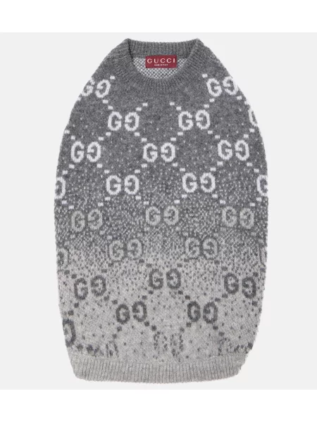 Volneni pulover Gucci siva