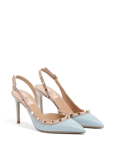 Pantofi cu toc Valentino Garavani slingback albastru