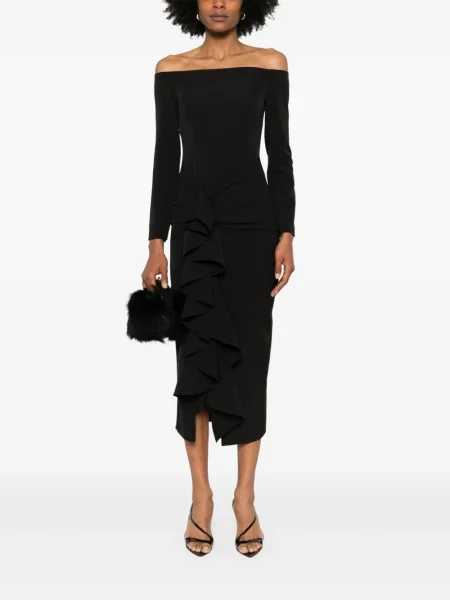 Rochie midi Moos Studio până la genunchi de costum negru