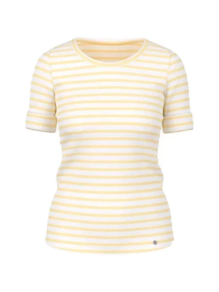 T-shirt w paski Marccain w paski biały