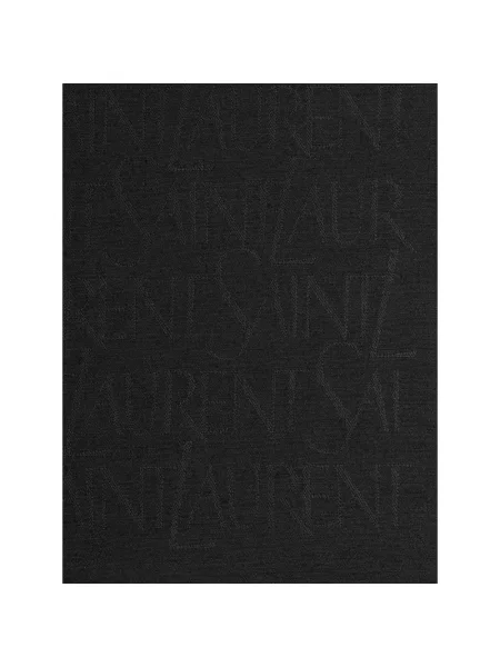 Szal Saint Laurent wełniana czarna