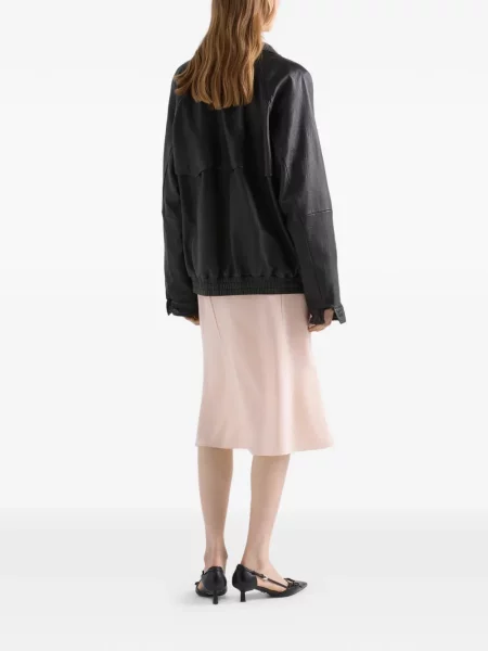 Rochie Prada cu broderie roz