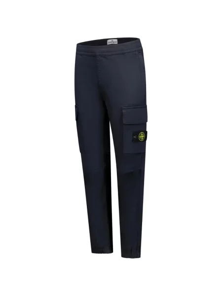 Spodnie cargo dziecięce Stone Island niebieskie