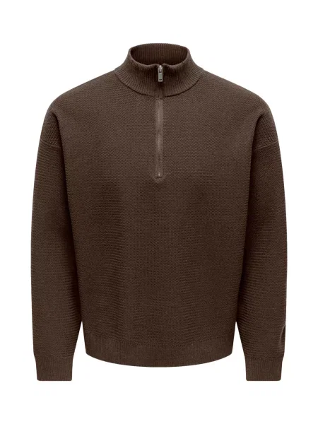 Only & Sons Pulover ONSCARTER închis maro