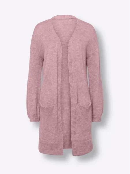 Heine Geacă tricotată pal roz