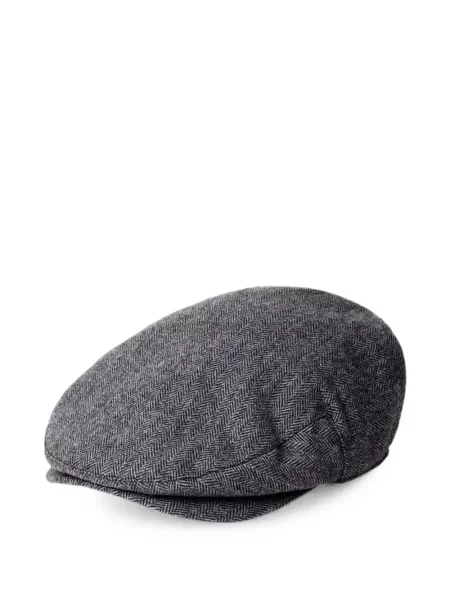Căciulă Hackett London fără toc cu model herringbone gri